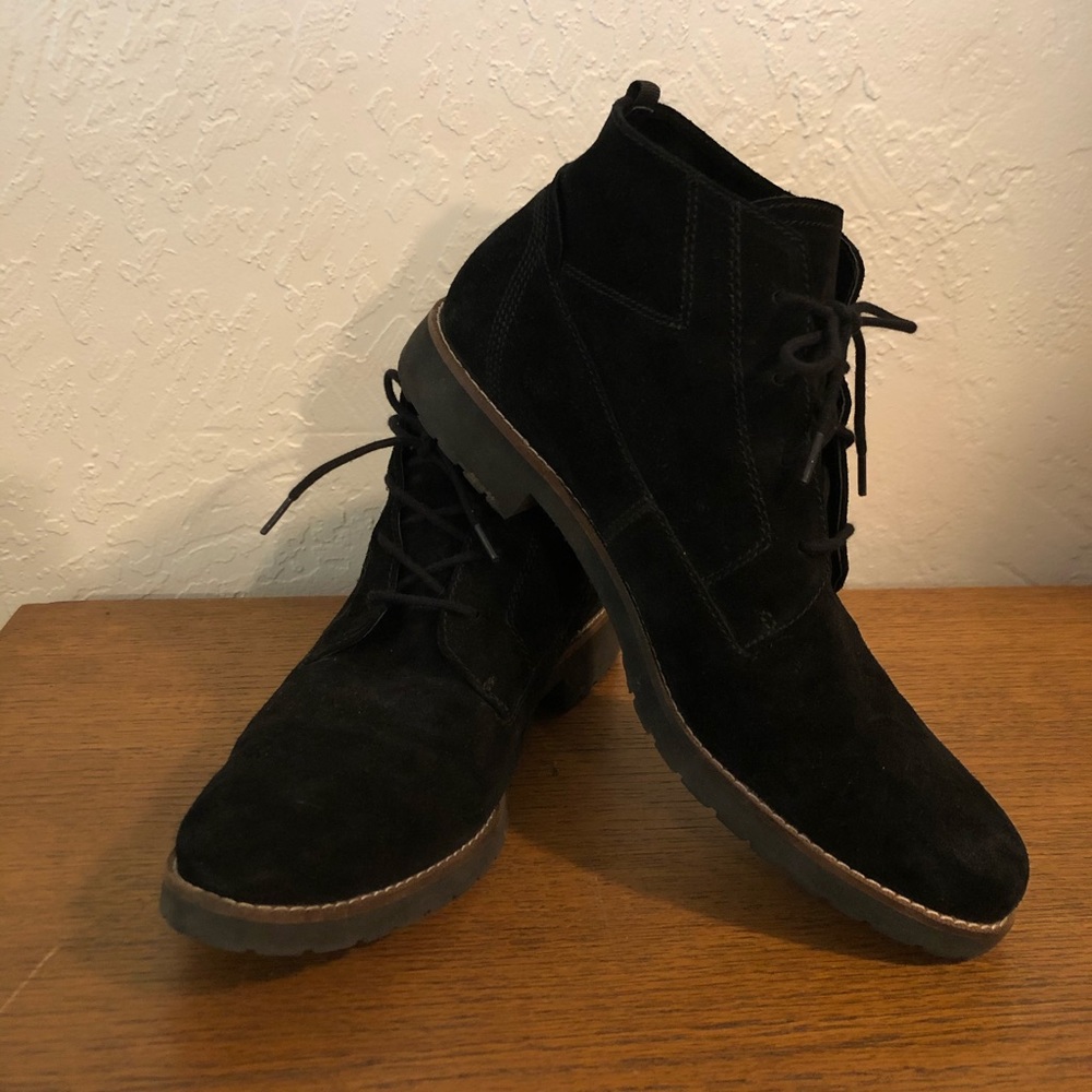 Franco Sarto suede lace-up boots